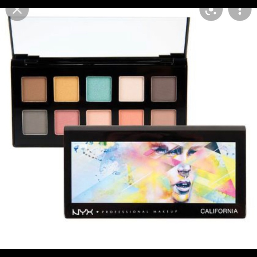 NYX California Eyeshadow Palette: 10 Shades/Colors